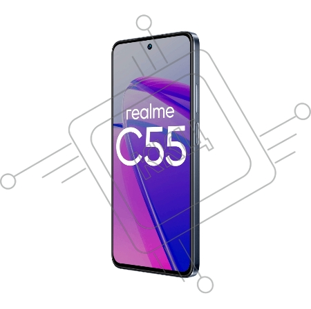 Смартфон Realme C55 RMX3710 256Gb 8Gb черный моноблок 3G 4G 6.72