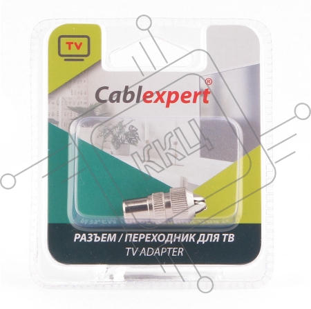Разьем Cablexpert TVPL-03, TV (папа), блистер