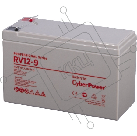 Батарея PS CyberPower RV 12-9 / 12 В 9 Ач Battery CyberPower Professional series RV 12-9 / 12V 9 Ah