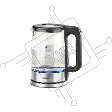 Чайник электрический Centek CT-0032 стекло 1.7л, 2200Вт, Внутр.LED подсветка, Быстрое кипячение, Фил