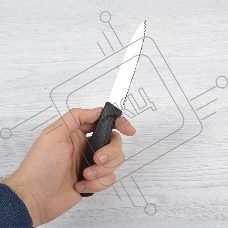 Нож Victorinox для очистки овощей, лезвие 10 см волнистое, черный