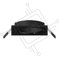 Корпус светильника C7632 SBK черный песок 92*92*H25mm MR16 GU5.3