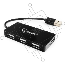 Концентратор USB 2.0 Gembird UHB-U2P4-03, 4 порта, блистер