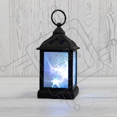 Декоративный фонарь NEON-NIGHT 11х11х22,5 см, черный корпус, цвет свечения RGB с эффектом мерцания NEON-NIGHT