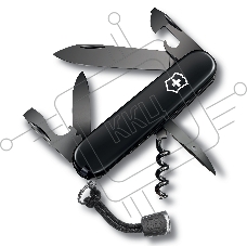 Нож перочинный Victorinox Spartan Onyx Black (1.3603.31P) 91мм 12функц. черный карт.коробка