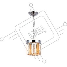 Светильник Ambrella light TR5102 CH/TI хром/янтарь E14 max 40W D200*575