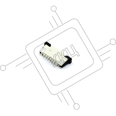 Разъем FPC Half Coverage Bottom Contact 1.0K-BX-6PWB 6 pin высота 2мм шаг 1мм 10 шт