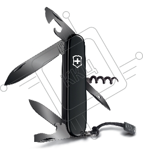 Нож перочинный Victorinox Spartan Onyx Black (1.3603.31P) 91мм 12функц. черный карт.коробка