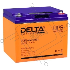 Батарея Delta DTM 1240 L (12V, 40Ah) с увеличенным сроком службы (10 лет)
