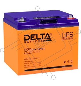 Батарея Delta DTM 1240 L (12V, 40Ah) с увеличенным сроком службы (10 лет)