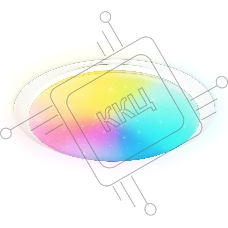 Светодиодный светильник RGB Ambrella light FZ770 WH белый IP20 42W 3000-6500K+RGB 450*55 (ПДУ ИК)