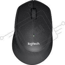 Мышь беспроводная Logitech M330 SILENT PLUS черный, 1000 dpi, радиоканал, USB, кнопки - 3
