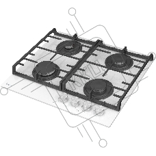 Варочная панель газовая Evelux HEG 600 WG