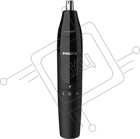 Триммер для носа Philips NT1620/15 роторный режущий элемент, водонепроницаемый корпус - пластик, цвет - черный, в комплекте батарейка АА