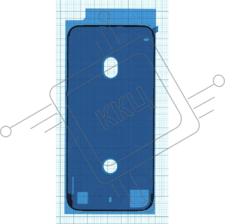 Водозащитная прокладка (проклейка) для iPhone 7, черная