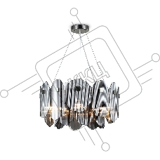 Светильник Ambrella light LH31201/6 SN/SM сатин никель/дымчатый E14*6 max 40W D510*270