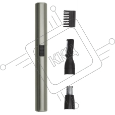 Триммер Wahl Micro Lithium серебристый (насадок в компл:3шт)