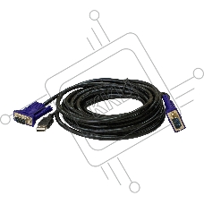 Кабель KVM ORIGO OKVMCU3/A1A с разъемами VGA и USB, 3 м