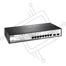 Коммутатор D-Link DGS-1210-10/F1A настраиваемый настольный 8x10/100/1000BASE-T