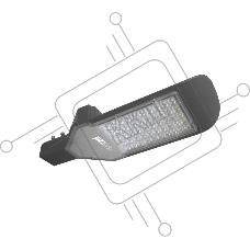 Светильник уличный ДКУ PSL 02 50Вт 5000К GR AC85-265В IP65 JazzWay 5005785