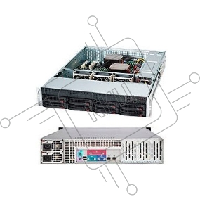 Корпус SuperMicro CSE-825TQC-R802LPB 2U SC825TQC  8 x 3.5