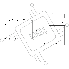 Slim Magnetic Коннектор угловой для накладного шинопровода белый 85090/11