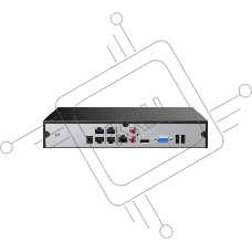 Видеорегистратор IP-COM NVR3104-4P 4-канальный PoE сетевой UHD