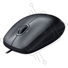 Мышь проводная Logitech M100/100R DARK/GREY (темно-серая/черная), 1000 dpi, USB, кнопки - 3