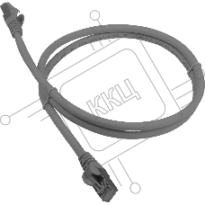 Кабель Патч-корд LANMASTER LSZH FTP кат.6A, 1.0 м, серый