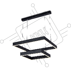 Светильник Ambrella light FA6633/2 BK черный 108W 600*600*720 (ПДУ РАДИО 2.4G)