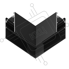 GL3372 BK черный коннектор угловой для накладного шинопровода 85*85*H53.7
