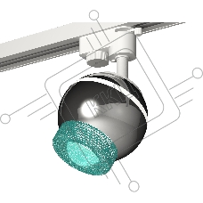Светильник Ambrella light XT1104004 PSL/BL серебро полированное/голубой GU5.3 LED 3W 4200K (A2520, C1104, N7194)