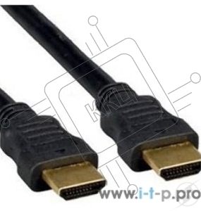 Кабель HDMI Cablexpert CC-HDMI4F-6, 19M/19M, v2.0, медь, позол.разъемы, экран, плоский кабель, 1.8м, черный, пакет