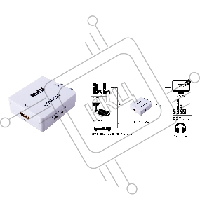Мультимедиа конвертер Greenconnect MINI HDMI to AV Converter ZOOM (GL-v128)