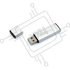 Флеш диск USB Dr. Memory 009 4Гб, USB 3.0, серебристый
