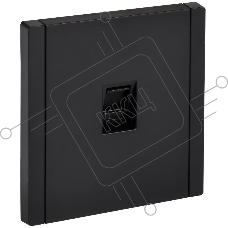 Розетка компьютерная RJ45 кат.5E FORTE&PIANO FP132 черный IEK FP-K10-1-K02
