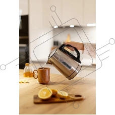 Чайник электрический Gorenje K17DS 1.7л. 2200Вт серебристый корпус: металл