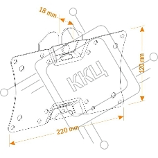 Кронштейн для телевизора Holder LCDS-5060 черный глянец 19