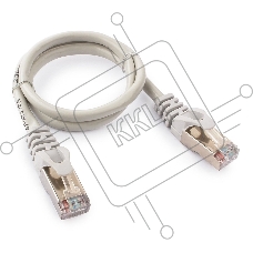 Патч-корд FTP Cablexpert кат.5e, 0.5м, литой, многожильный (серый)