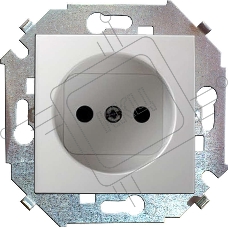 Механизм розетки 1-м СП Simon15 16А IP20 без заземл. бел. Simon 1591431-030