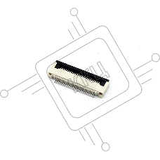 Разъем FPC Flip-Lock 0510-24RLGF 24 pin высота 1мм шаг 0,5мм