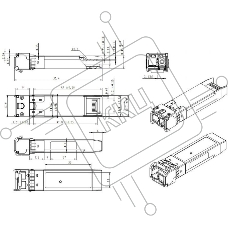 Модуль SNR SFP+ WDM, дальность до 3км (5dB), 1330нм