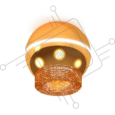 Светильник Ambrella Light XS1105020 PYG/CF золото желтое полированное/кофе MR16 GU5.3 LED 3W 4200K (C1105, N7195)