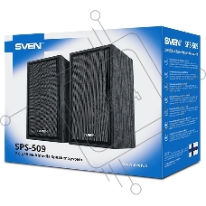 Колонки 2.0 (2x3W, USB+БП) дерево, black SVEN SPS-509