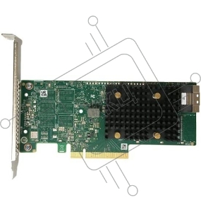 Адаптер SAS 9500-8i SGL (05-50077-03) PCIe v4 x8 LP, Tri-Mode SAS/SATA/NVMe 12G HBA, 8port(2*int SFF8654), 3808 IOC