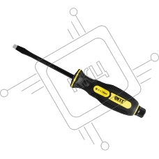 Отвертка FIT 55638ударная сталь s2 6-гр.жало 2-хцв.мягкая ручка профи 8 х 150мм sl