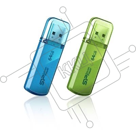 Флеш Диск Silicon Power 64Gb Helios 101 SP064GBUF2101V1B USB2.0 синий