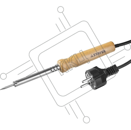 Паяльник Stayer MAXTerm с деревянной рукояткой жало- конус 55310-30 30 Вт 55310-30