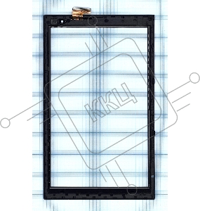 Сенсорное стекло (тачскрин) для Irbis TW42. черное с рамкой
