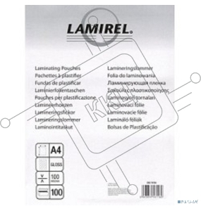Пленка для ламинирования Lamirel 100мкм A4 (100шт) глянцевая (LA-78658)